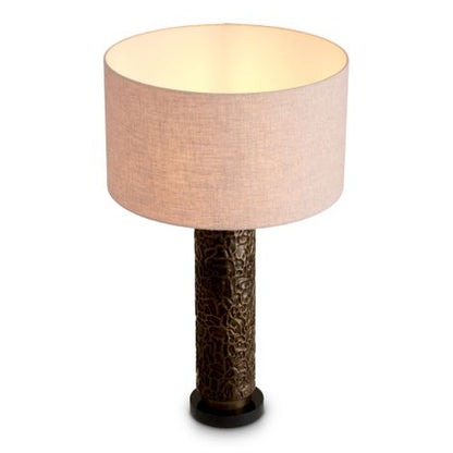 Table Lamp Belvoir bronze highlight finish incl shade