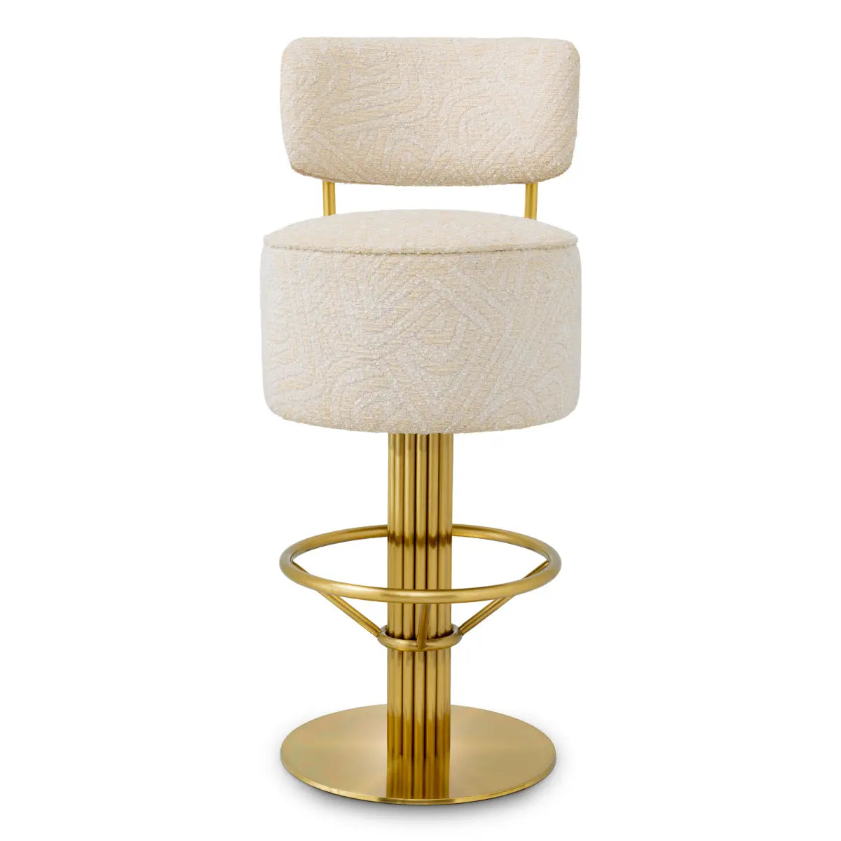 Bar Stool Carleton with back Eichholtz