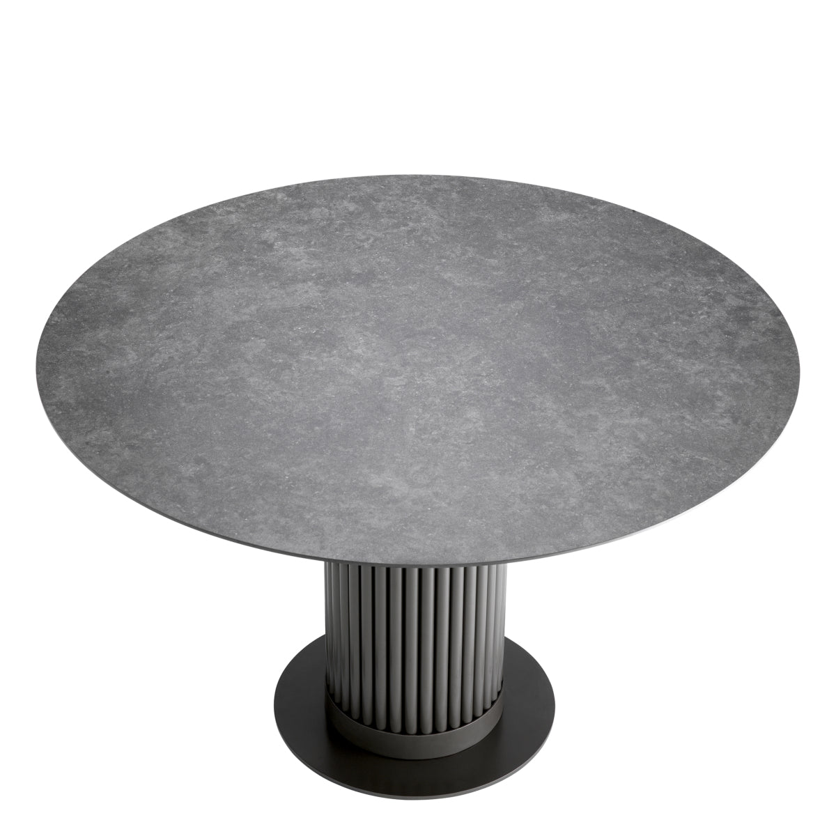 Outdoor Dining Table Volterra Round marble look top