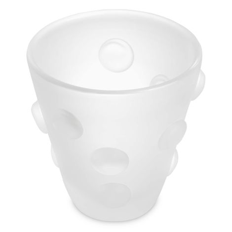 Vase Evander frosted white glass