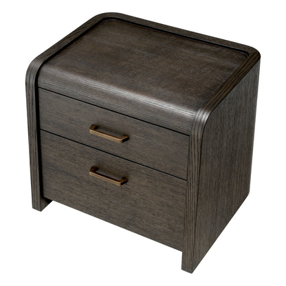 Nightstand Joane mocha oak oak veneer