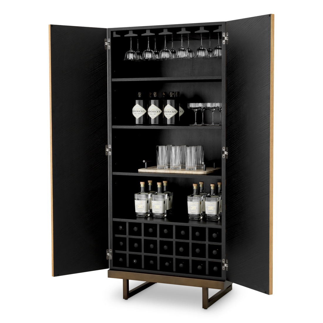 Bar Cabinet Wexford natural oak veneer eucalyptus veneer