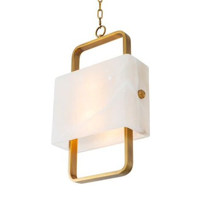 CDJ Chandelier Melbourne antique brass finish alabaster
