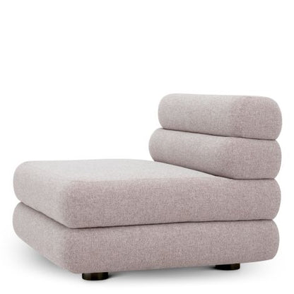 Outdoor Modular Sofa Malaga mauritius light grey - Middle