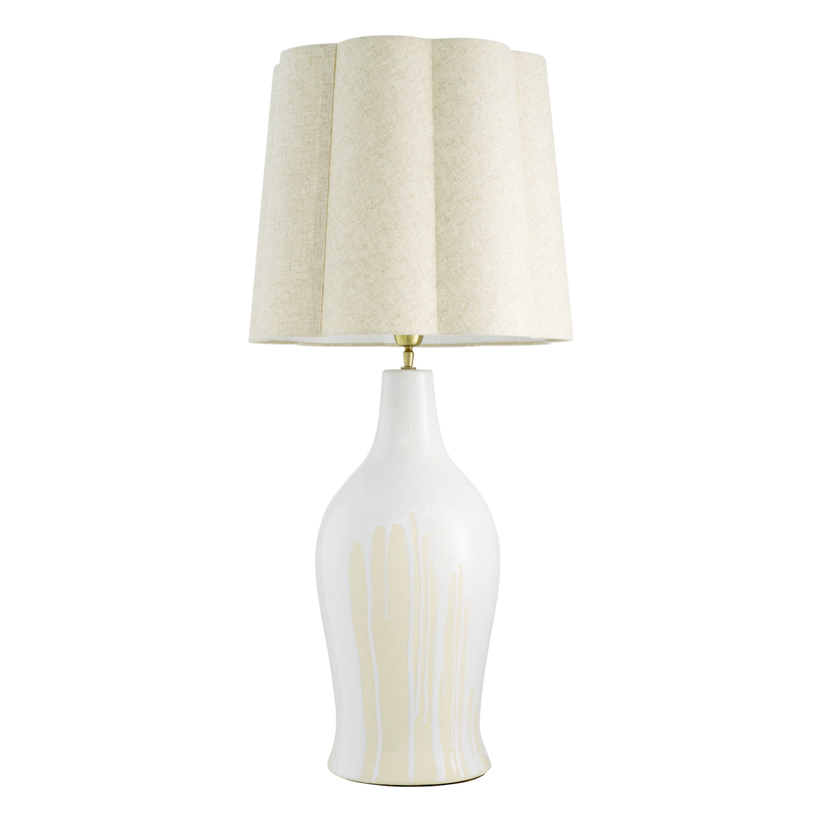 Table Lamp Beatriz white finish incl shade