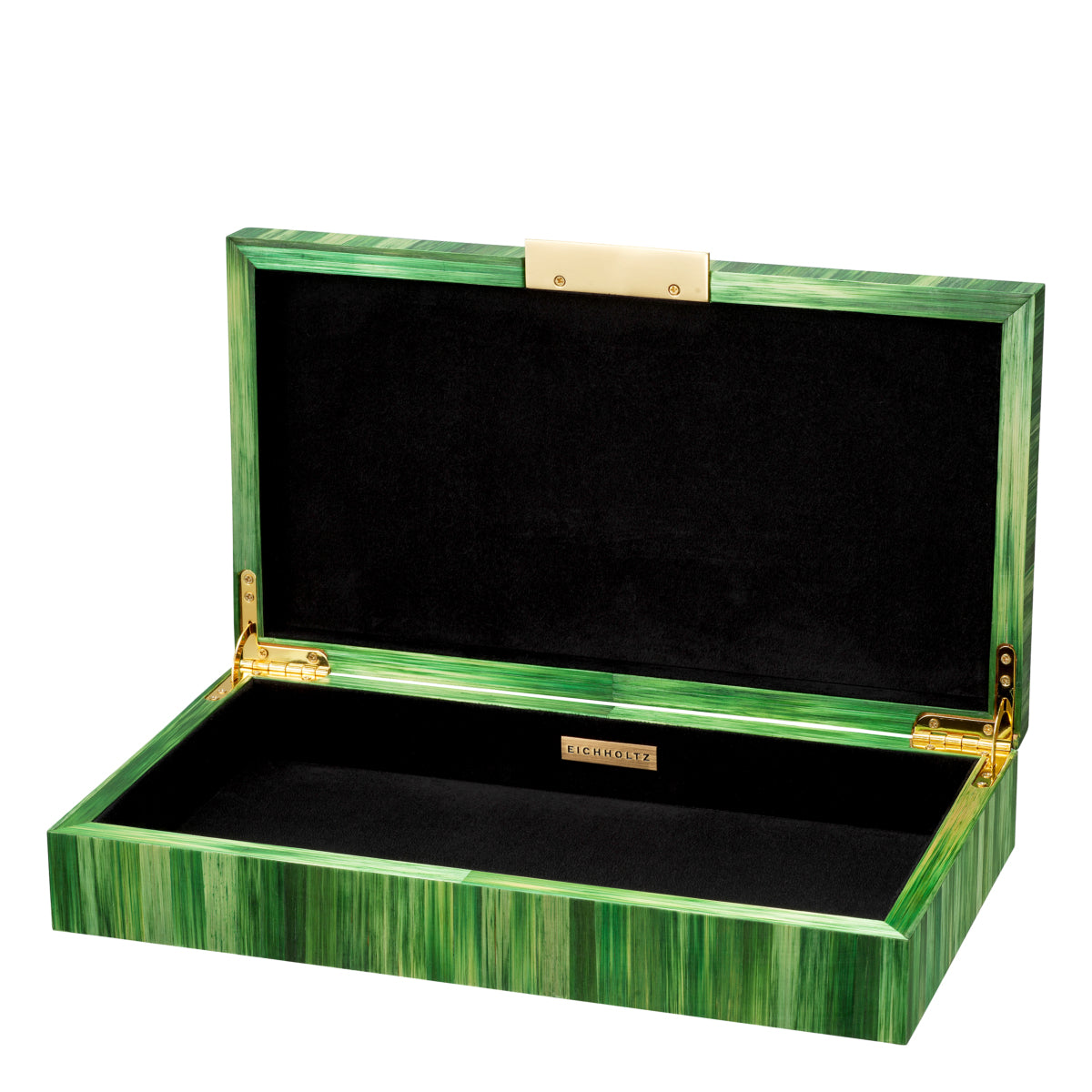 Box Harvard straw marquetry green