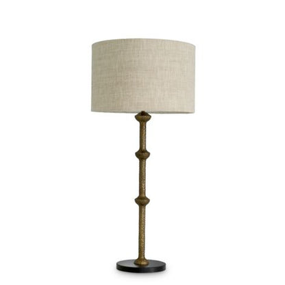 Table Lamp Lucente vintage brass finish incl shade