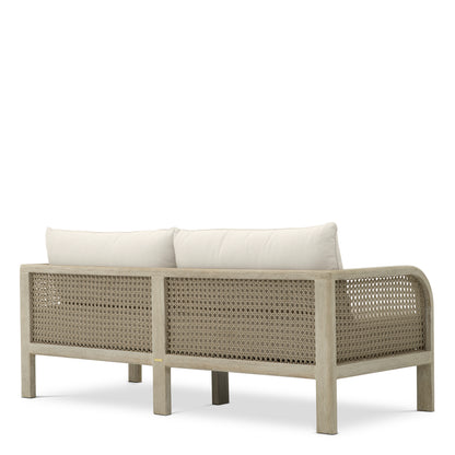 Outdoor Sofa Julian S aged teak viola sand