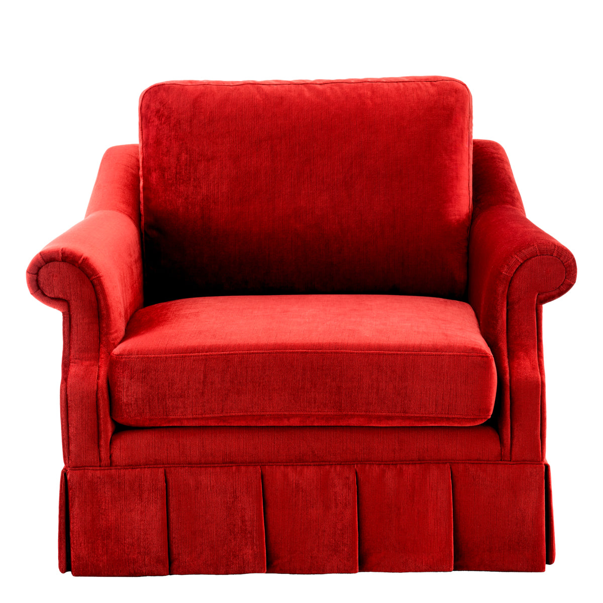 Chair Verplanck wrey velvet red