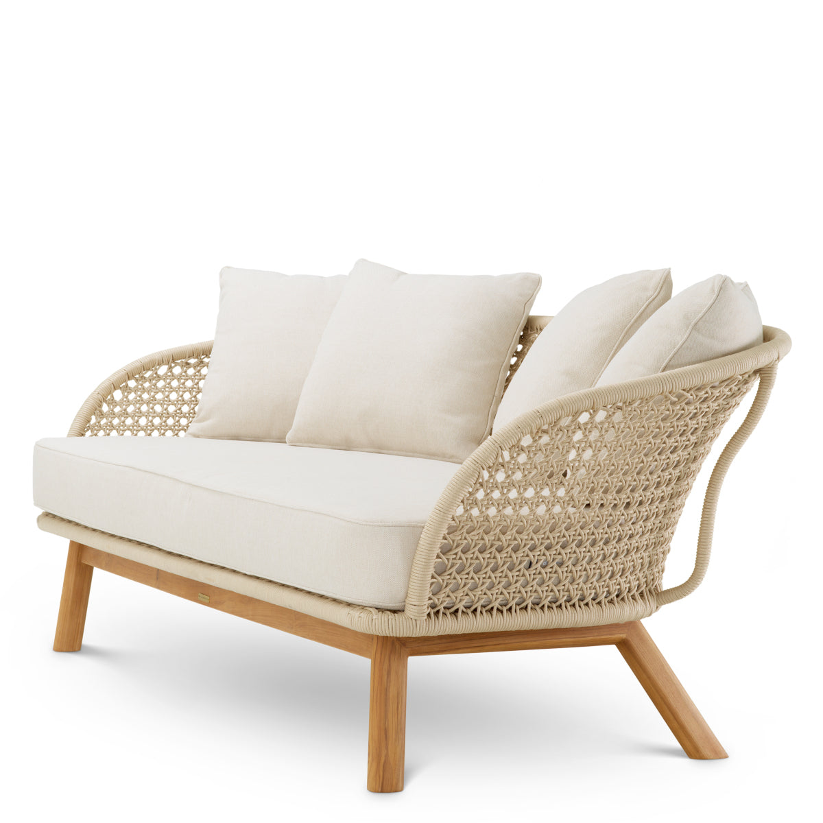 Outdoor Sofa Trinity cream weave viola sand