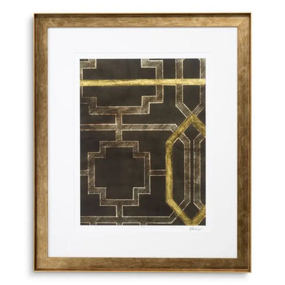 Print Trellis Pattern by Ethan Harper II set of 2 Eichholtz
