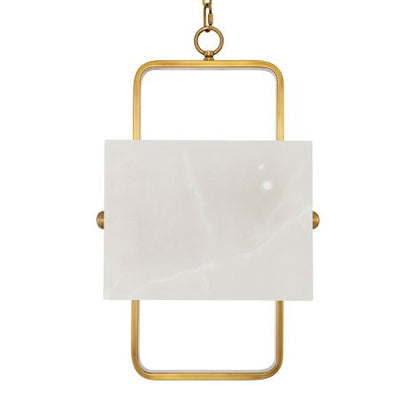 CDJ Chandelier Melbourne antique brass finish alabaster