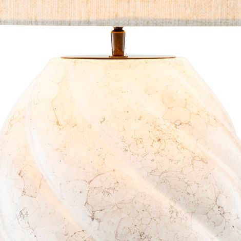 Table Lamp Jarrow grey ceramic incl shade