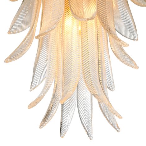 CDJ Chandelier Erika S antique brass finish clear glass