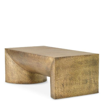 Coffee Table Drayton hammered vintage brass finish
