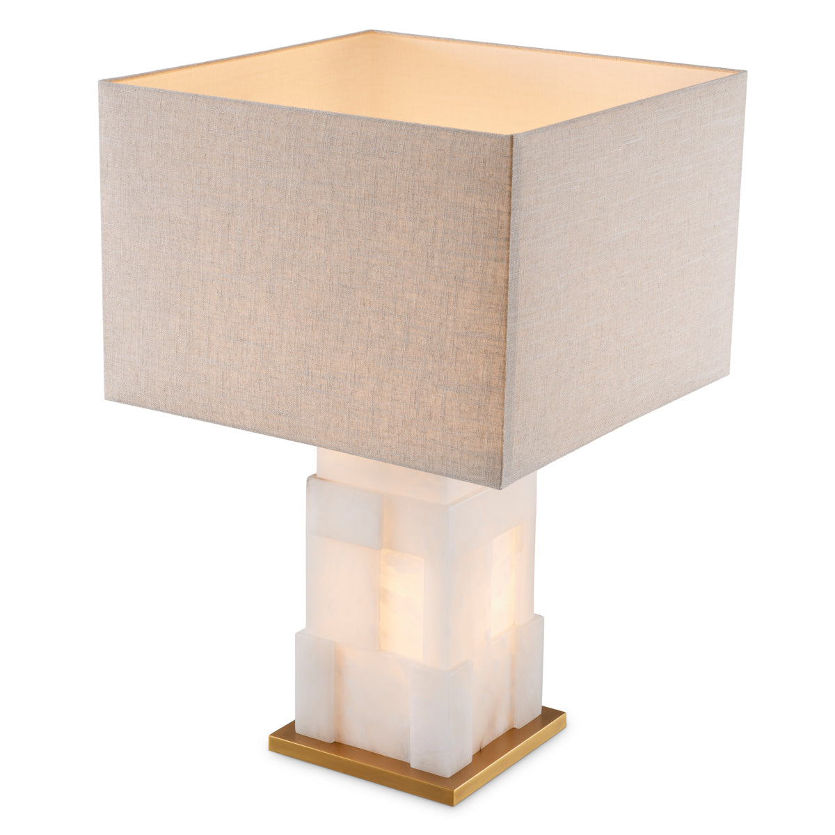 Table Lamp Fabiano alabaster incl shade