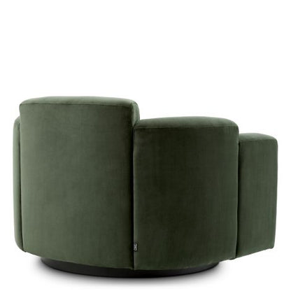 Swivel Chair Marbella torrin green velvet