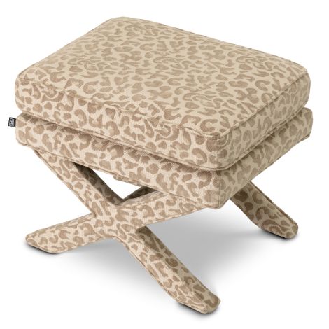 Stool Cordoba harley leopard beige
