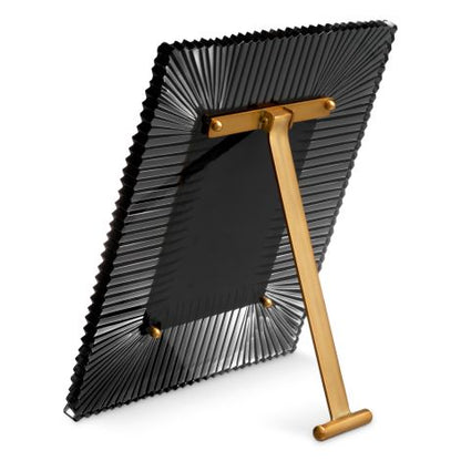 Picture Frame Camille antique brass finish smoke glass