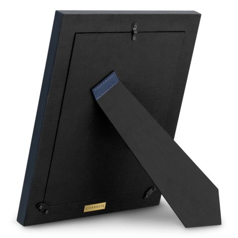 Picture Frame Nivo blue leather set of 2