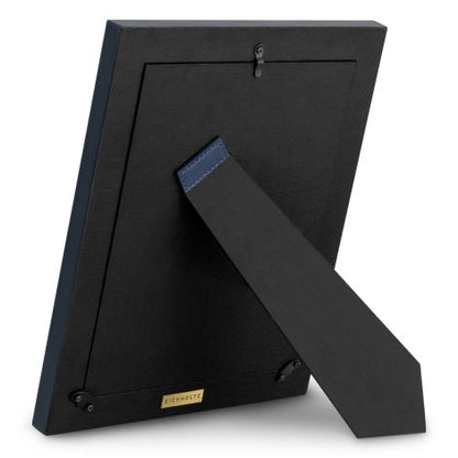 Picture Frame Nivo blue leather set of 2