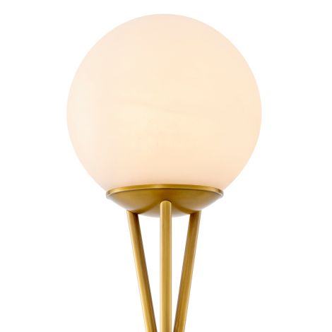 CDJ Table Lamp Izzy antique brass finish alabaster