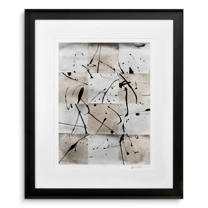 Print Ink Casting by Michael Willett set of 2 Eichholtz