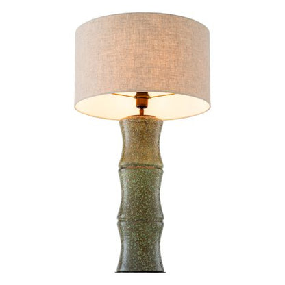 Table Lamp Bonny vintage green ceramic incl shade