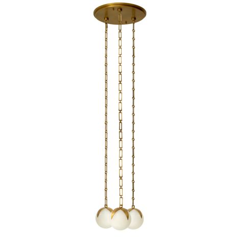 CDJ Chandelier Alesa S antique brass finish alabaster