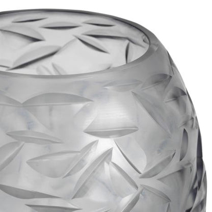 Vase Hadleigh grey color glass