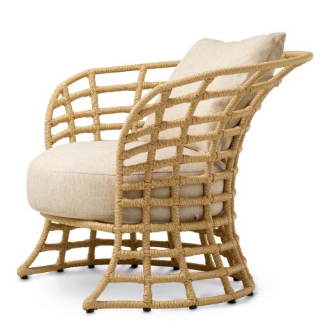 Outdoor Chair Paxton faux rattan carron sand