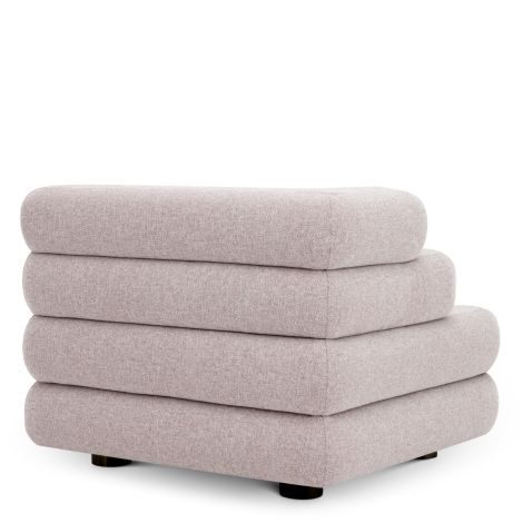 Outdoor Modular Sofa Malaga mauritius light grey - Left