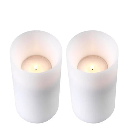 Artificial Candle deep ø 10 x H. 21 cm set of 2 Eichholtz