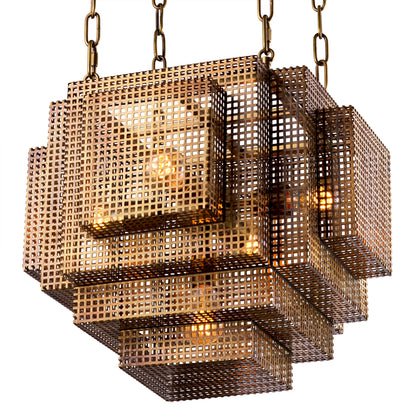 Pendant Geary vintage brass finish