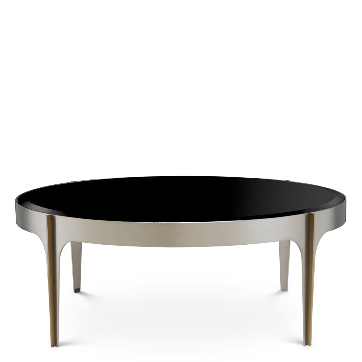 Coffee Table Artemisa S brushed steel finish