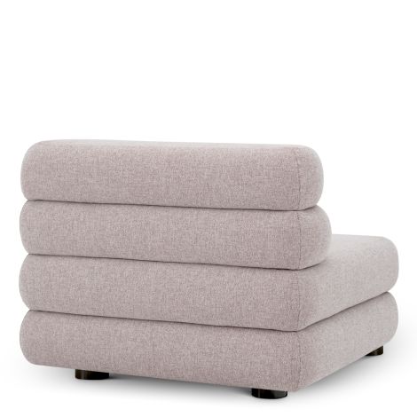 Outdoor Modular Sofa Malaga mauritius light grey - Middle