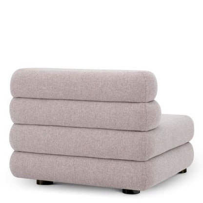 Outdoor Modular Sofa Malaga mauritius light grey - Middle