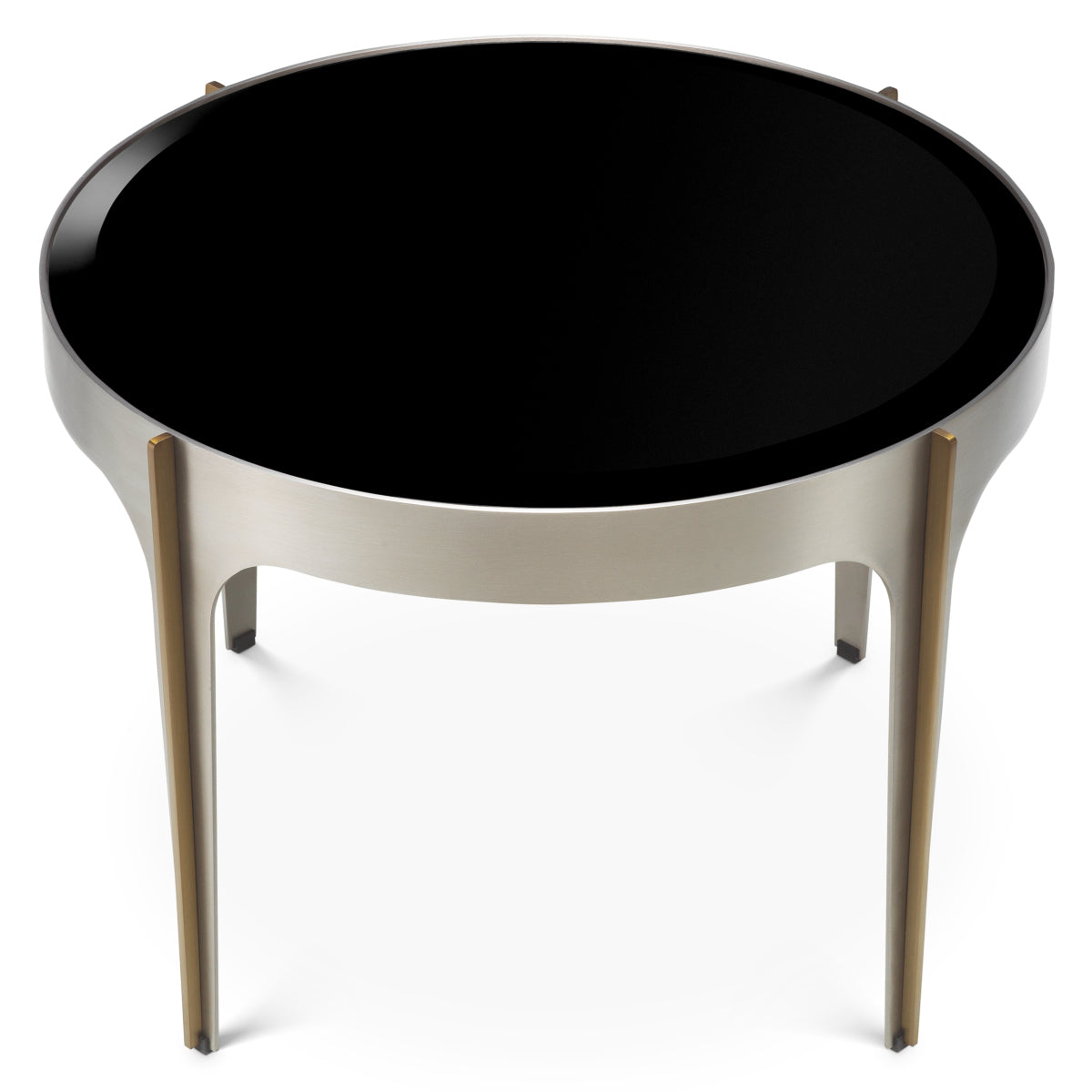 Side Table Artemisa brushed steel finish