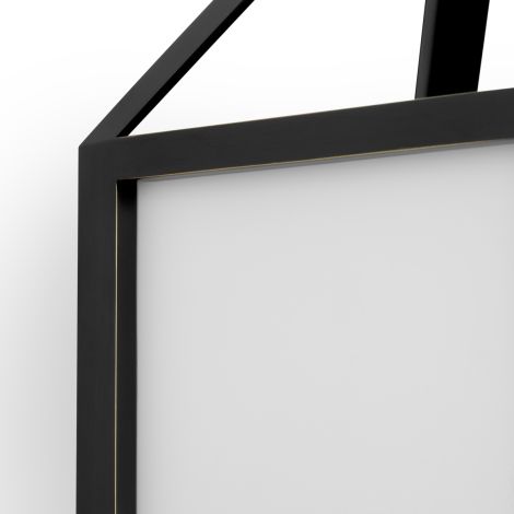 Outdoor Wall Lamp Riserva bronze highlight finish white glass