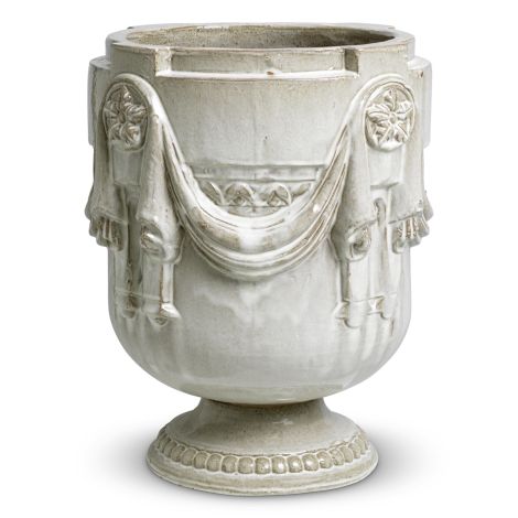 Outdoor Planter Chandler light grey finish