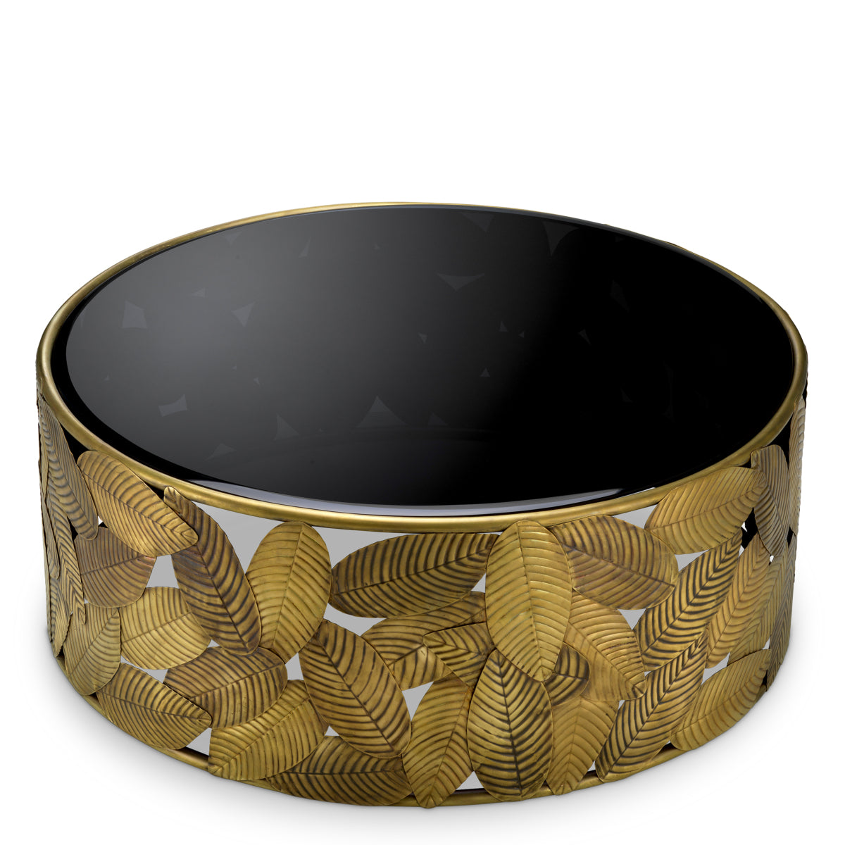 Coffee Table Botanico vintage brass finish