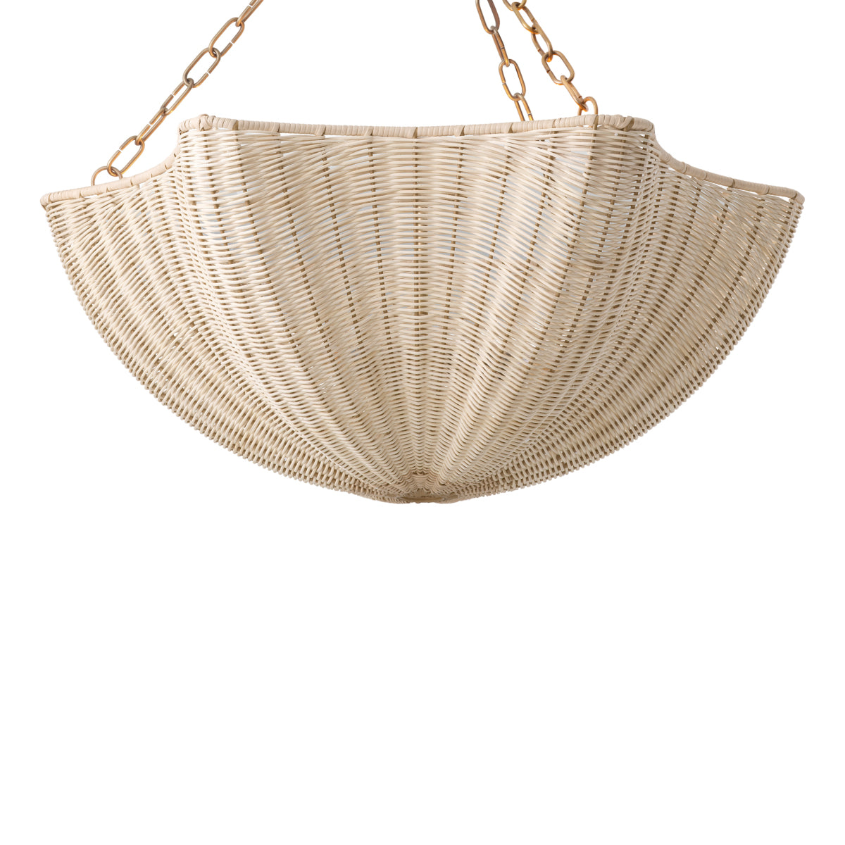 Chandelier Los Palmos natural rattan