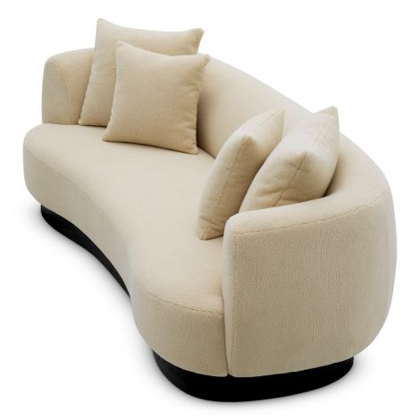 Sofa Elliston withmore cream classic black base