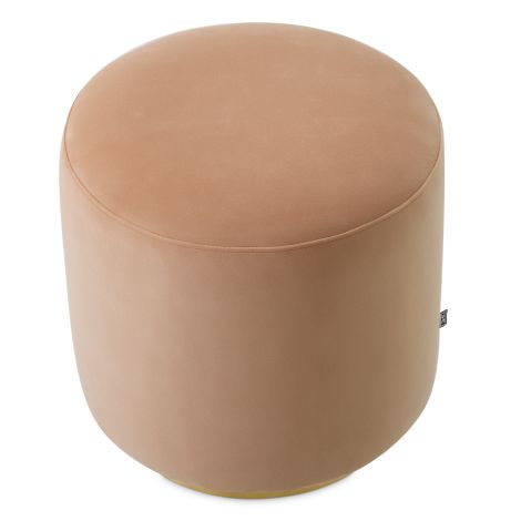 Dining Stool Greer savona camel brushed brass finish