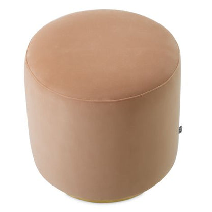 Dining Stool Greer savona camel brushed brass finish