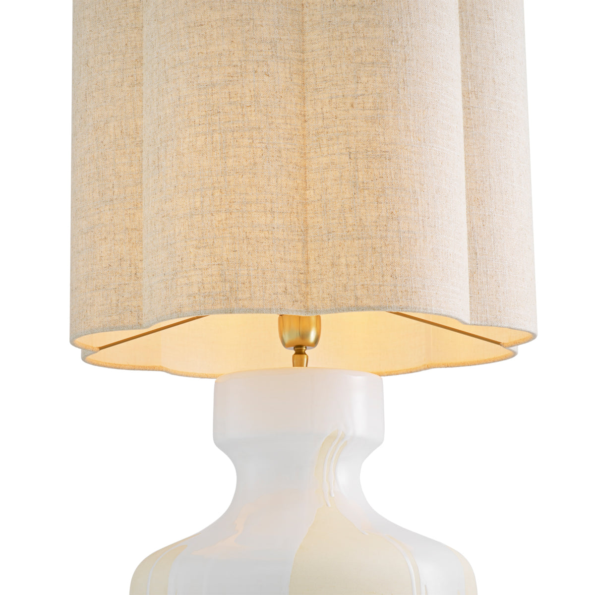 Table Lamp Lorena white finish incl shade