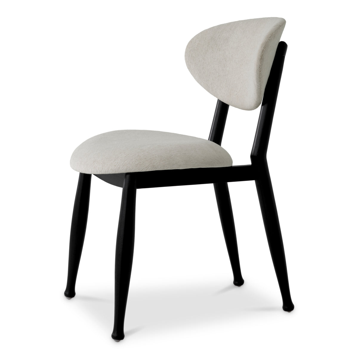 Dining Chair Allston classic black finish sentier cream