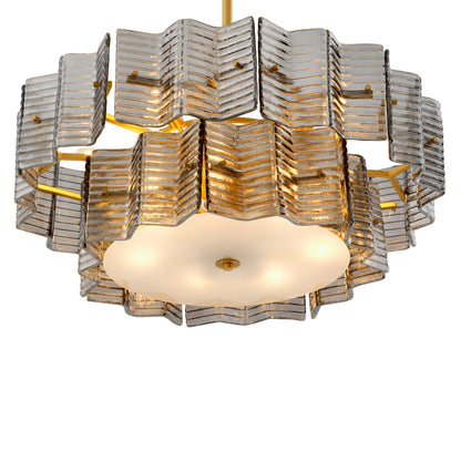 Chandelier Silvano smoke glass