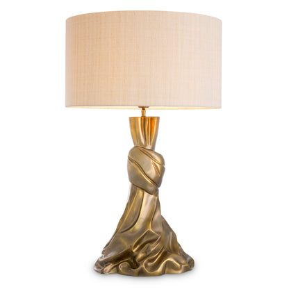 Table Lamp Banyan vintage brass finish incl shade