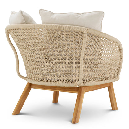 Outdoor Chair Trinity cream weave viola sand